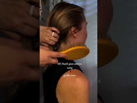 Gentle hairbrushing asmr for sleep. (No talking) (Real person) #asmr