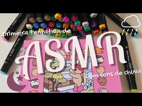 ASMR | colorindo Boobie Goods + sons de chuva