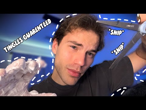 WARNING: You Will Tingle 100%- ASMR Haircut & Mouth Sounds