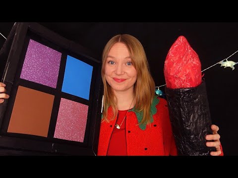 ASMR Doing Your Makeup with GIANT Products