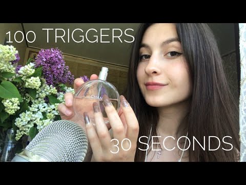 Asmr 100 triggers in 30 seconds/ Very Fast Asmr /Асмр 100 триггеров за 30 секунд/ очень быстрый Асмр