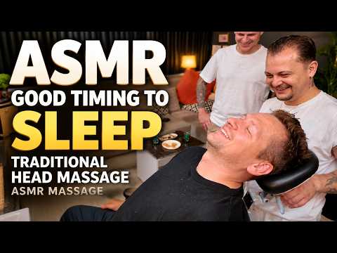 GOOD TIMING TO SLEEP | TRADITIONAL HEAD MASSAGE HELPS YOU SLEEP | asmr massage