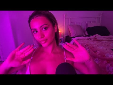 ASMR mic scratching ,hand sounds,long nails🩵😴