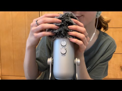 ASMR Fluffy Mic Scratching + Triggers Words (but the mic doesn’t record the audio😭)