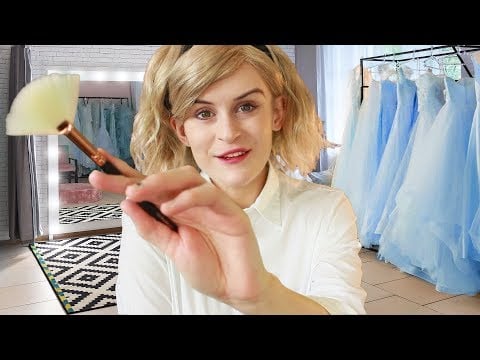 Whispered Binaural ASMR Bridal Make-up artist roleplay