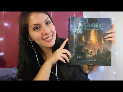 ASMR flipping through The Art of Magic: The Gathering (page turning, whispering)