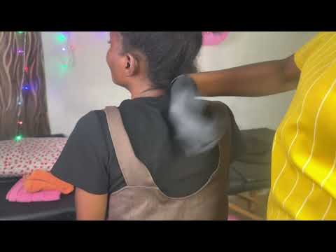 ASMR FAST AND AGGRESSIVE BODY MASSAGE FOR SLEEP VERY INTENSE BACK MASSAGE