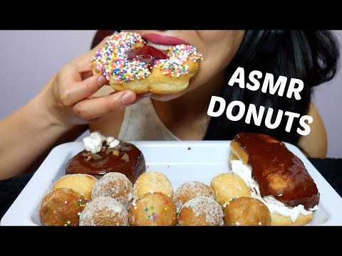 ASMR Tim Hortons DONUTS + TIMBITS (EATING SOUNDS) NO TALKING | SAS-ASMR