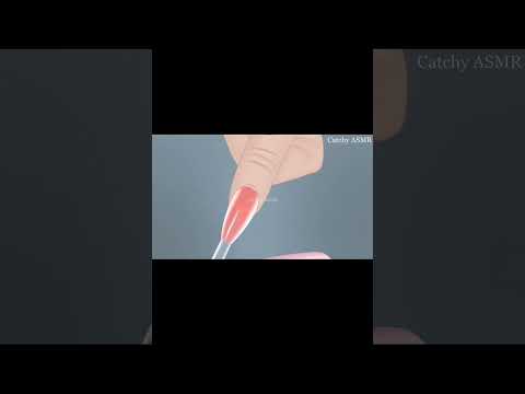 #asmranimation #asmrvideo #2danimation #acrylicnails #nailart