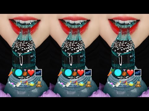VERTICAL VIDEO PRETTY HONEY JELLY ASMR CRUNCH MARSHMALLOW ASMR EMOJI FOOD ASMR 🍯