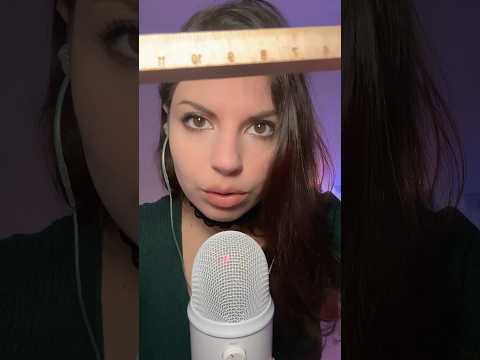 ASMR Measuring Your Face 📏 #asmr #asmrshorts #asmrvideos #asmrmouthsounds #tingles