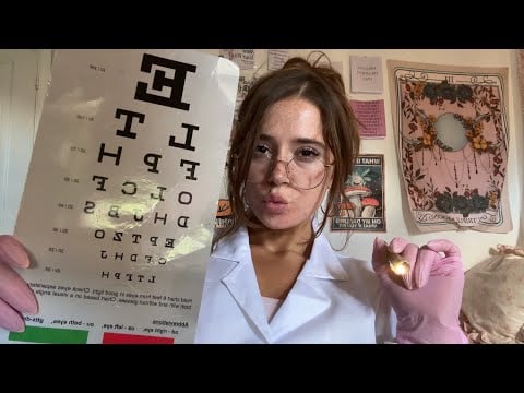 ASMR detailed eye exam designed to send you into a deep sleep 😴 