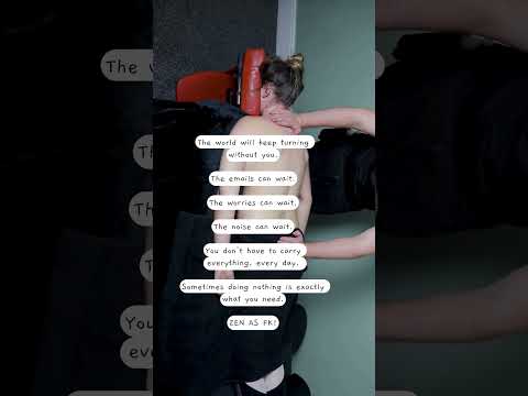 The World Can Wait… Just Watch This Back Massage 😌