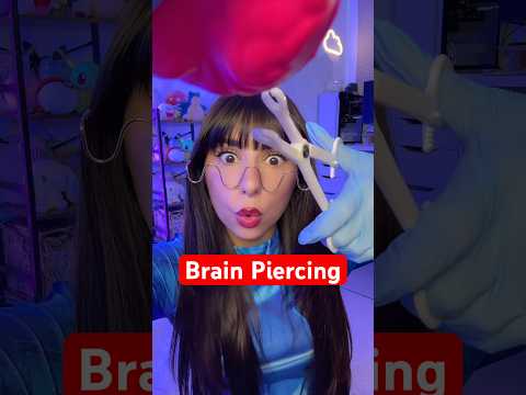 ASMR alien girl pierces your brain #asmr #shorts #comedy