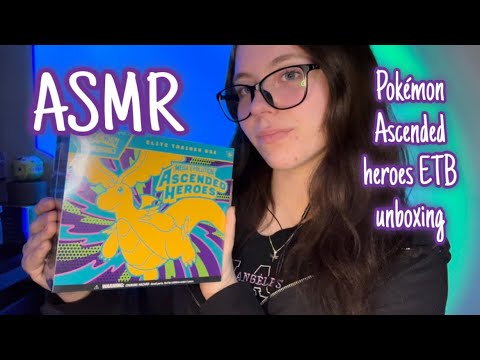 ASMR Ascended heroes Pokémon ETB opening  