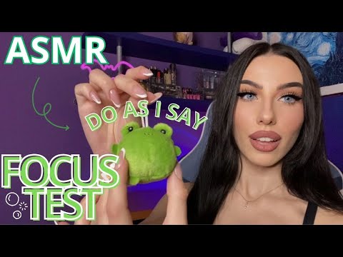 ASMR - SEGUI LE MIE ISTRUZIONI PER DORMIRE + PERSONAL ATTENTION CAOTICO (con focus test)