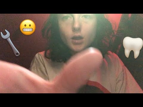 ASMR ~ nonsensical mouth surgery RP *headlamp, metal tools*
