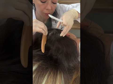 Asmr hair #asmr #oddlysatisfying #relax #tingles #sleep #relaxing #satisfying #asmrvideo #hair #zzz