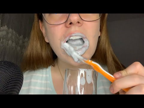 ASMR | Satisfying Brushing and Cleaning Teeth 🦷🌊🌫️♥️