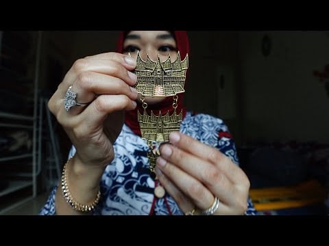 ASMR soft spoken - mom’s brooch collections / bros jilbab collection (Indonesian)