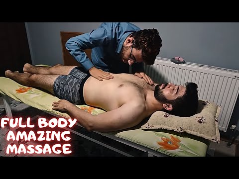 ASMR FULL BODY AMAZING TURKISH MASTER MASSAGE-Chest,leg,arm,back