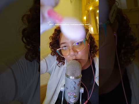 pov: restauradora de arte cuidando de você 🫵🏽 #asmr #triggersforsleep #asmr #asmrpersonalattention