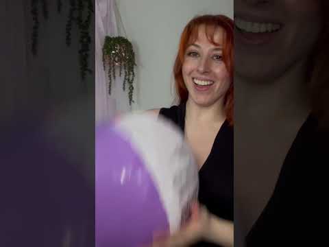 Beach ball or balloons? #beachball #asmr #gentletriggers #asmrtingles #redhead