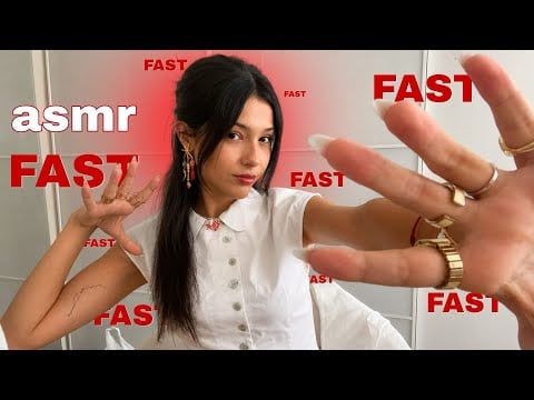 ASMR 🍎 FAST & AGGRESSIVE Hand Sounds + Clicky Ring Sounds + Dry & Wet Mouth SoundzzZ