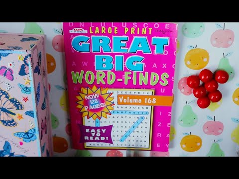 Relaxing Time With Word Search ASMR Chewinggum Sounds