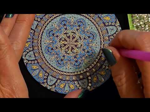 ASMR | Making Diamond Painting Coasters (Whisper)