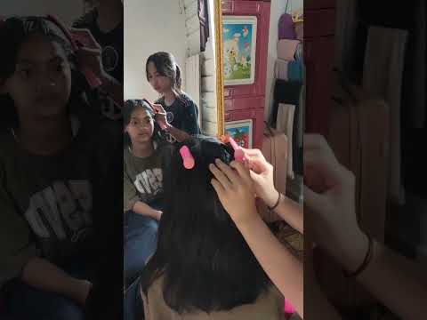 Treatment Rambut 🙍 pijat kepala dan haruk kepala #asmrvideo #asmr