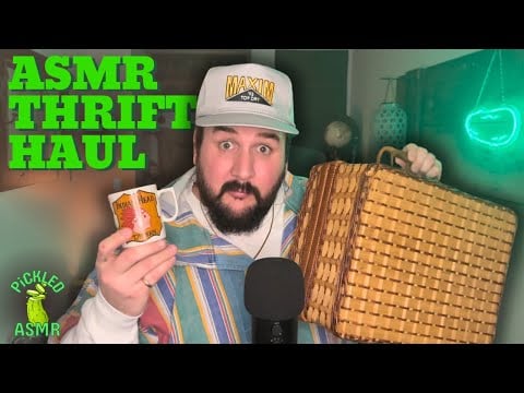 ASMR // ASMR Thrift Haul (Tapping, Hand Sounds, Rambles, & More)