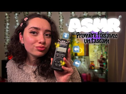 🌙 ASMR FRANÇAIS : JE TESTE POUR LA PREMIÈRE FOIS LE TASCAM !! 🥹🎙️ (omg la révélation)