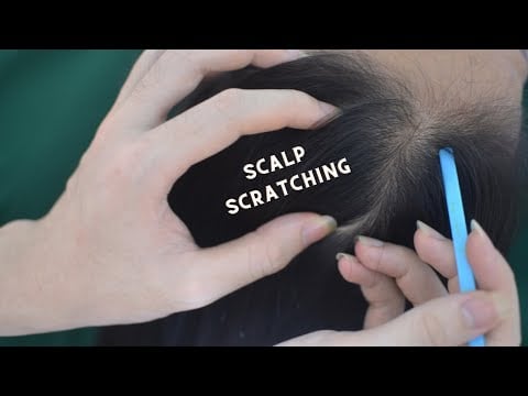 ASMR Tingles Hair Play, Hair Parting, Hair Brushing On Real Person, Relaxing For Stress Relief