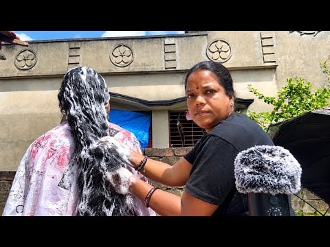 ASMR My Mom Doing My Relaxing | Haircut And Shampoo Wash | 💇🏻‍♀️