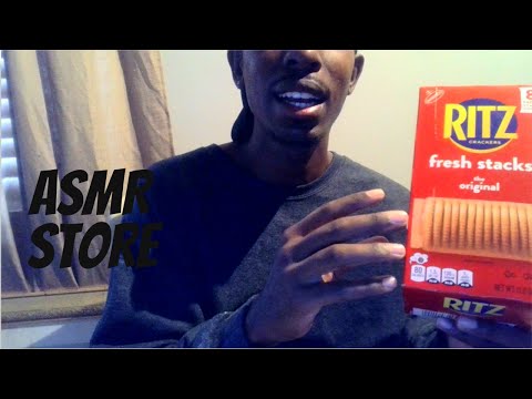 ASMR store roleplay, learning about ritz crackers