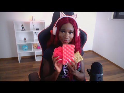 ASMR | | Rubbing Scratching Squeezing &  Intense Sponge Sounds