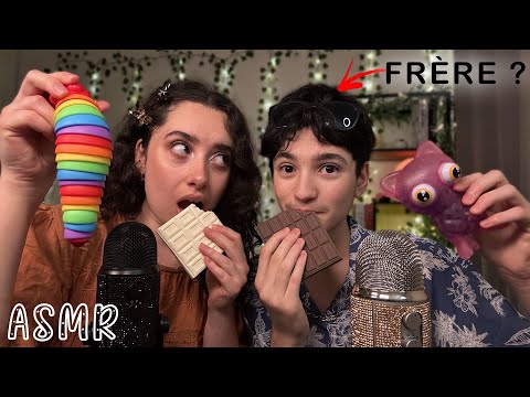 🌙 ASMR FRANÇAIS : DOUBLE RELAXATION POUR DOUBLE FRISSONS 🎙️👯 (ft mon frère)