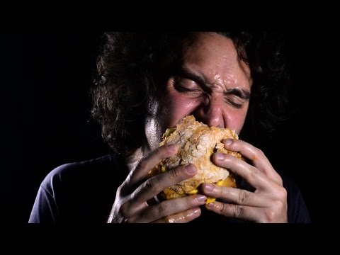 ASMR Eating Fried Chicken Breast Sandwich 치킨 먹방