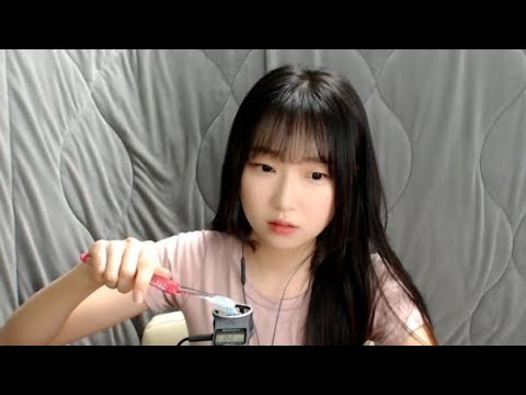 SUB)[한국어 ASMR]헤어롤,칫솔 ASMRㅣhair roll, toothbrush