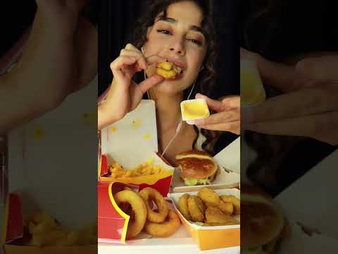 🍔🍟 MC DONALD’S LEZZETLERİ İLE ÇITIRTI DOLU BİR VİDEO 🍔🍟 #asmr #asmreating #mukbang