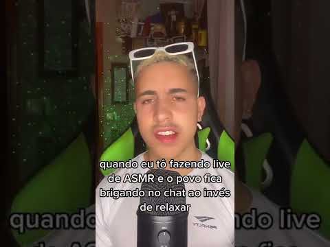 QUANDO EU TÔ FAZENDO LIVE DE ASMR E... #shorts