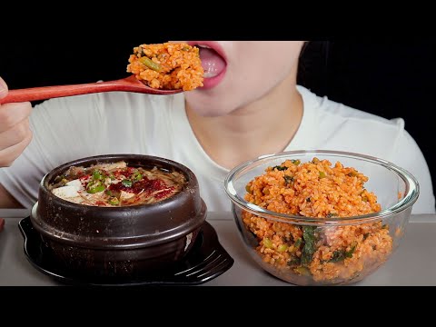 Korean Home Meal • Doenjang-jjigae and Yeolmu Bibimbap • Cooking & Eating • Whispering Mukbang ASMR