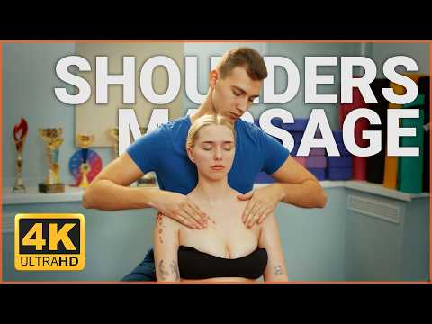 Relaxing ASMR Shoulder & Collarbone Massage to Relieve Tension & Boost Posture