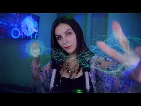 ASMR Aura Cleansing ✨ Tongue Fluttering, Hand Movements, Mouth Sounds, Tk Tk (Cosmic Ambient)