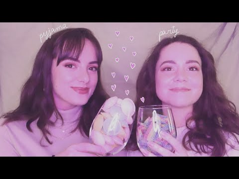 ASMR FR | Pyjama Party avec ma Meilleure Amie 🧁 (quizz, dégustation bonbons, coiffure et lecture) 🐿️