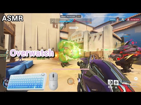 [ASMR Overwatch 2] relaxing gameplay ♡ keyboard & mouth sounds~