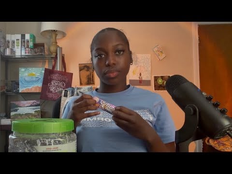ASMR Bubble Gum Chewing & Blowing (Light Rambling)