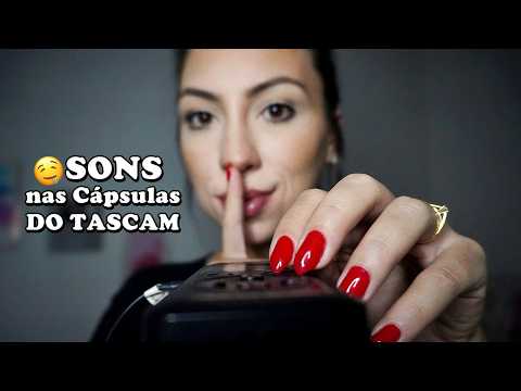 ASMR Sons Delicados no Tascam (atenção pessoal, voz suave e terapêutica)