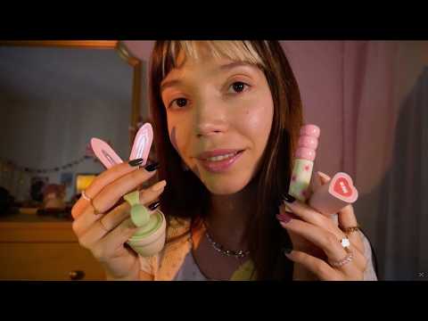 ASMR | taking care of you 🤍 relaxing skincare and makeup (in english !)